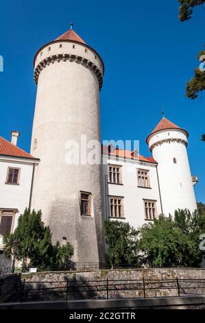 Historic Konopiste castle in Benosov, Czech Republic. Stock Photo