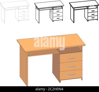 vector, isolated table Stock Vector Image & Art - Alamy