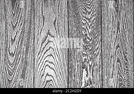 Distressed overlay brown wooden plank texture, grunge background. abstract halftone vector illustration Stock Vector