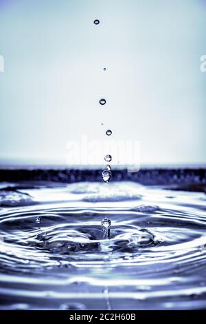 water drop background Stock Photo