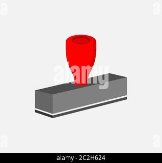 Rubber Stamp, Seal Design Vector Art Illustration Stock Vector