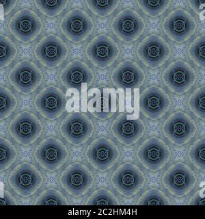 Regular diamond pattern with delicate ornaments gray purple beige Stock Photo