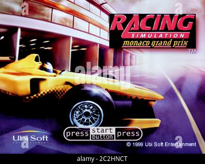 Monaco Grand Prix Racing Simulation - Sega Dreamcast Videogame - Editorial use only Stock Photo