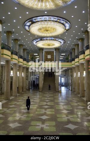 Pyongyang, North Korea - April 29, 2019: Interiors of the Great Peoples Study House in Pyongyang Stock Photo