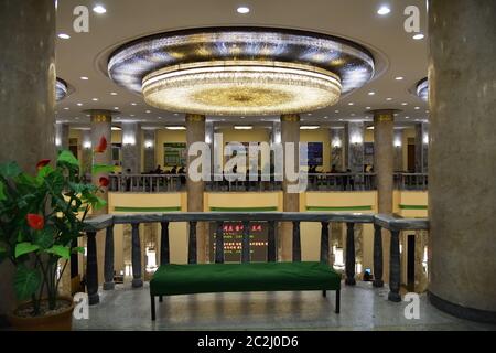 Pyongyang, North Korea - April 29, 2019: Interiors of the Great Peoples Study House in Pyongyang Stock Photo