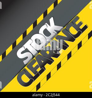 Stock clearance banner, flyer or poster design template Stock Vector Image  & Art - Alamy