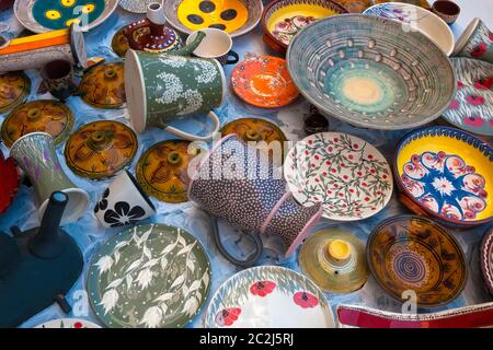 ceramic utensils handmade;Troyan;Bulgaria; Stock Photo