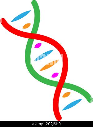 Human Dna Icon Vector Art Illustration Stock Vector
