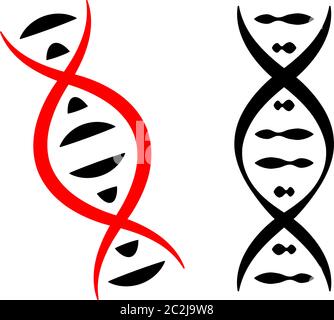 Human Dna Icon Vector Art Illustration Stock Vector