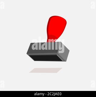 Rubber Stamp, Seal Design Vector Art Illustration Stock Vector