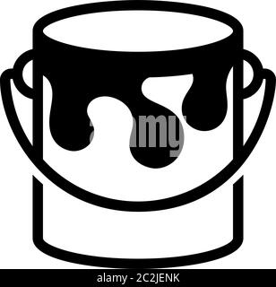 paint bucket icon logo vector illustration. paint bucket symbol template  for graphic and web design collection 10982600 Vector Art at Vecteezy
