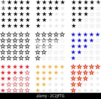 Star Rating Icon Vector Art Illustration Stock Vector