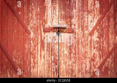 Vintage wood background. Grunge wooden weathered oak or pine textured planks. Aged brown or red color. An old worn barn or antiq Stock Photo
