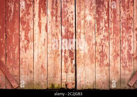 Vintage wood background. Grunge wooden weathered oak or pine textured planks. Aged brown or red color. An old worn barn or antiq Stock Photo