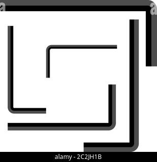 Allen Wrench, Hex Key Vector Art Illustration Stock Vector