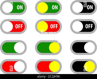On Off Switch Icon, Switch Icon Vector Art Illustration Stock Vector