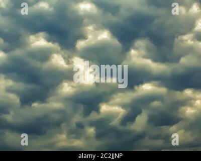 Stormy Cloudscape Background Stock Photo