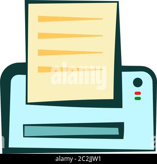 Printer Icon, Ink Jet, Laser Printer Vector Art Illustration Stock Vector