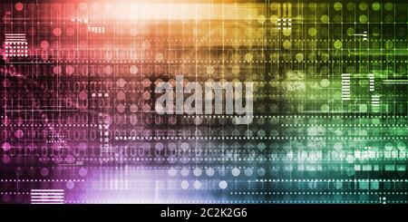 Digital Identity Management as New Technology Art Stock Photo