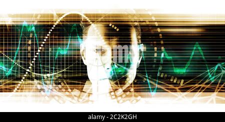 Data Stream Traffic Concept on the Internet Stock Photo