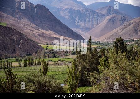 beautiful Elqui-Valley, Chile Stock Photo