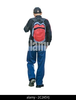 Isolated Man Photo on White Background Stock Photo