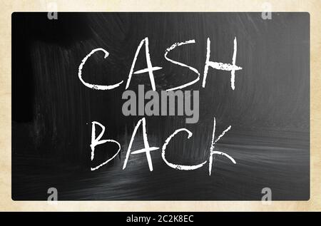 text handwritten with white chalk on a blackboard Stock Photo