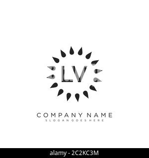 Initial LV Letter Logo Design Vector Template. Abstract Script Letter LV  Logo Design Royalty Free SVG, Cliparts, Vectors, and Stock Illustration.  Image 161577258.