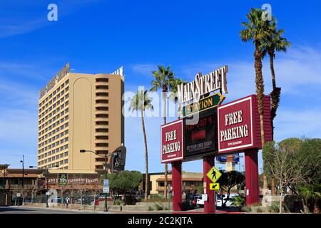 Main Street Station, Downtown District, Las Vegas, Nevada, USA Stock Photo