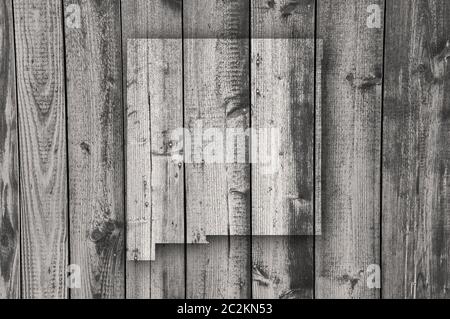 Map of Mexico on weathered wood Stock Photo - Alamy