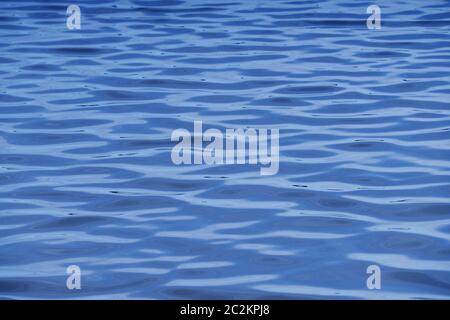 Gentle soft waves reflecting the blue sky Stock Photo