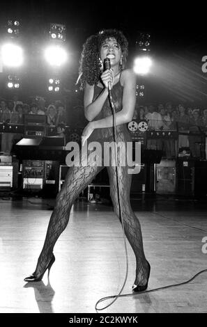 LONDON, UK. c. 1986: Pop star Sinitta performing at an event in London. © Paul Smith/Featureflash Stock Photo