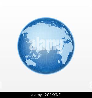Realistic globe shape Stock Vector