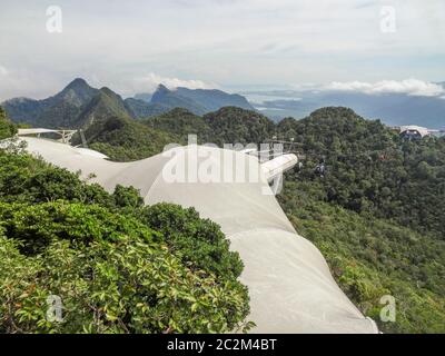 Langkawi SkyCab at Langkawi island in Malaysia Stock Photo