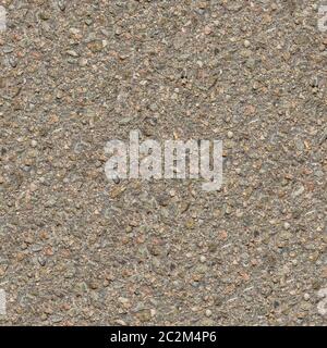 Seamless Tileable Texture of Old Asphalt Road with Protruding Stones. Small Size. Stock Photo
