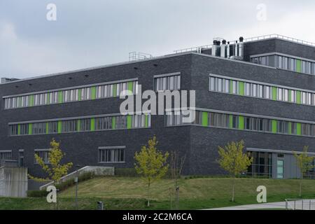 Panoramic skyline of a modern office, business or school building Stock Photo