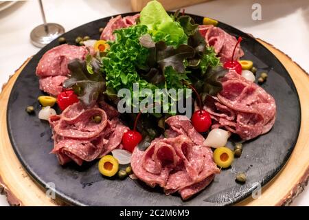 Cold cut meat Stock Photo