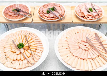 Cold cut meat Stock Photo