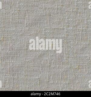 Seamless Tileable Texture of Dirty White Natural Linen Textile Surface. Stock Photo