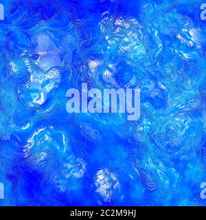 Blue Water Effect. Seamless Tileable Texture. Stock Photo