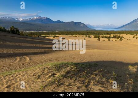 The smallest Desert of the world at Carcross in Canada Stock Photo