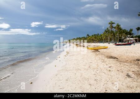 Traum Strand in der DomRep Stock Photo
