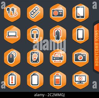 Devices vector icons for user interface design Stock Photo - Alamy