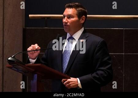 United States Representative Guy Reschenthaler (Democrat of Pennsylvania) speaks during a US House Judiciary Committee markup for H.R. 7120 the Justice in Policing Act on Capitol Hill in Washington, DC on Wednesday, June 17, 2020.Credit: Greg Nash/Pool via CNP | usage worldwide Stock Photo