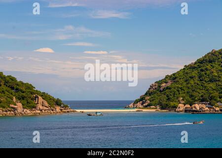 Most beautiful beaches. Koh Nang Yuan Beach near Koh Tao Koh in Thailand Surat Thani. Stock Photo