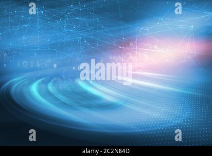 Internet and social Medias connectivity concept, modern connection technologies background Stock Photo