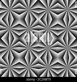 digital created seamless repeating tiles pattern in grey gradients Stock Photo