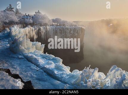 Heilongjiang province mudanjiang jingbo snow Stock Photo