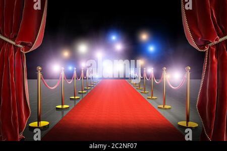 Paparazzi Flash At Red Carpet 3d Rendering Image Stock Photo Alamy