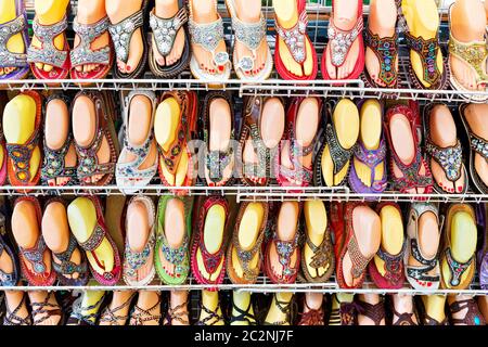 Thailand footwear for sale counter Stock Photo